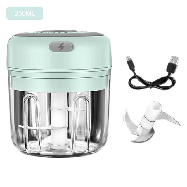 Wireless Electric Mini Food Chopper Garlic Cutter Masher USB Charging