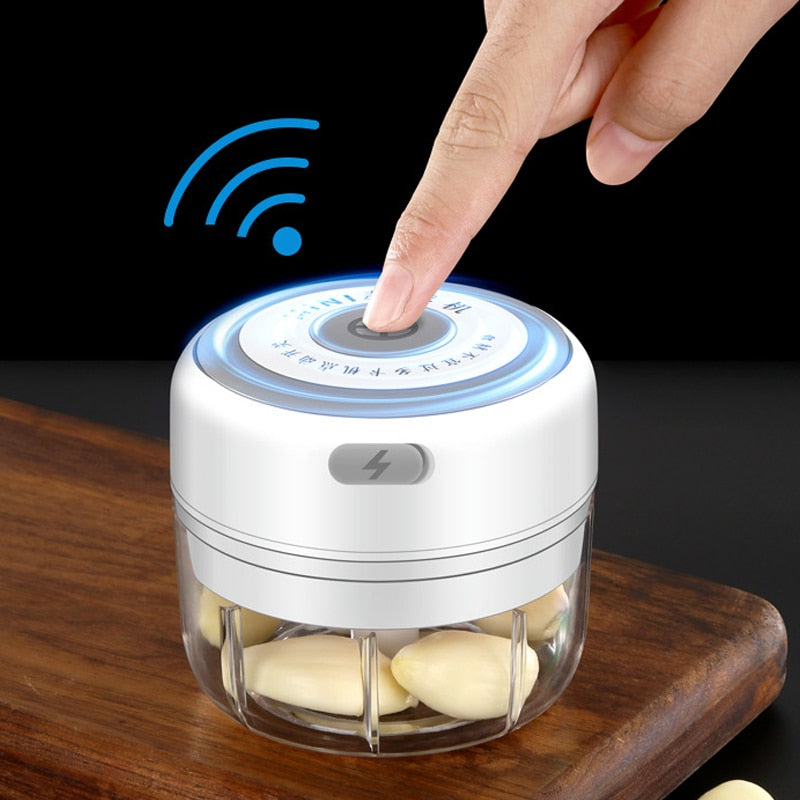 Wireless Electric Mini Food Chopper Garlic Cutter Masher USB Charging