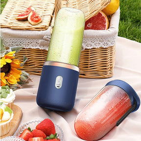 6 Blades Portable Juicer Small Electric Juicer Fruit Automatic Smoothie Blender