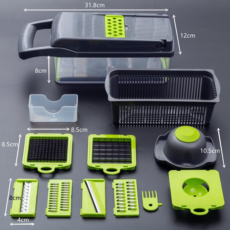 Food Chopper Vegetable-Fruit-Cheese-Onion Chopper Slicer Dicer