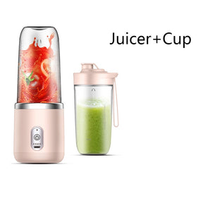 6 Blades Portable Juicer Small Electric Juicer Fruit Automatic Smoothie Blender