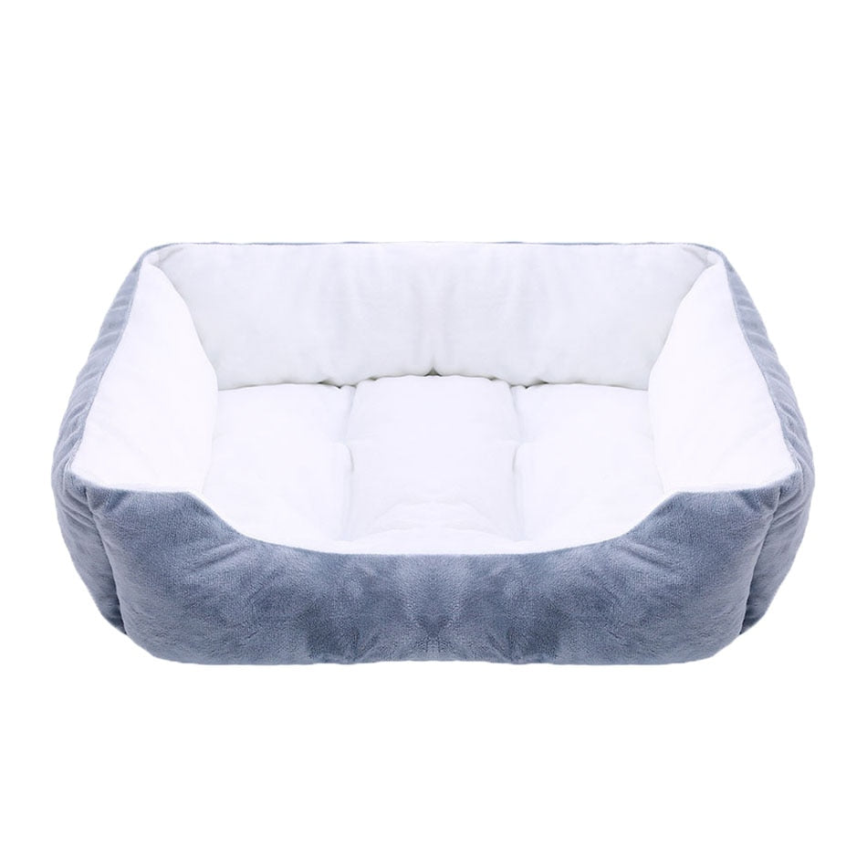 Bed for Dog Cat Pet Square Plush Kennel Medium Small Dog Sofa Bed Cushion