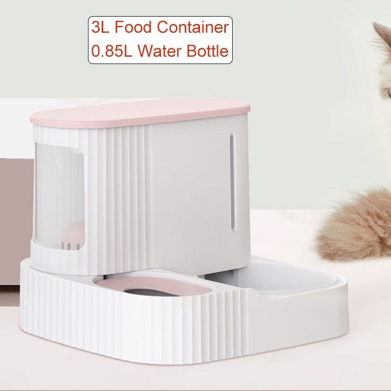 Large Capacity Cat Automatic Feeder Water Dispenser