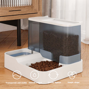 Large Capacity Cat Automatic Feeder Water Dispenser