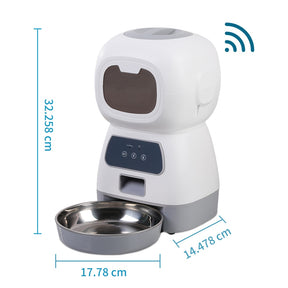 Automatic Pet Feeder WiFi APP Smart Timed Dosing Feeder