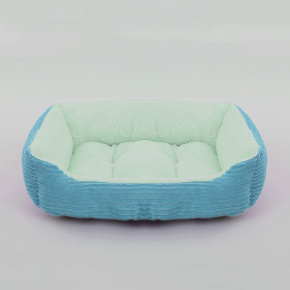 Bed for Dog Cat Pet Square Plush Kennel Medium Small Dog Sofa Bed Cushion