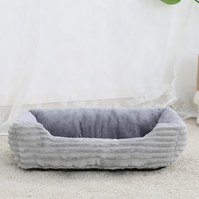 Bed for Dog Cat Pet Square Plush Kennel Medium Small Dog Sofa Bed Cushion